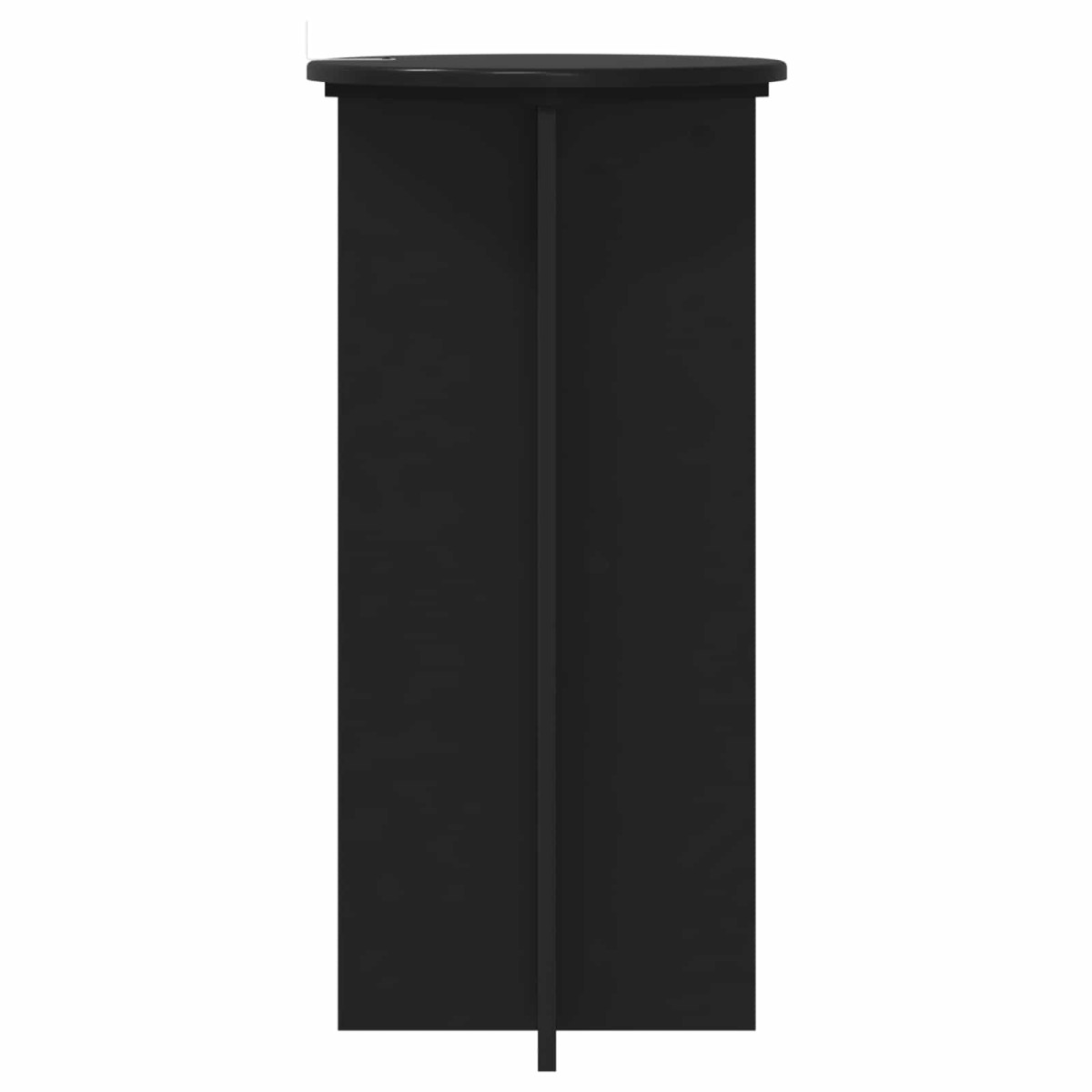 vidaXL Βάση φυτών 2 τμχ. Μαύρο 40 x 40 x 80 cm Επεξεργασμένο Ξύλο