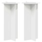 vidaXL Βάση φυτών 2 τμχ. Γυαλιστερό Λευκό 40 x 40 x 80 cm