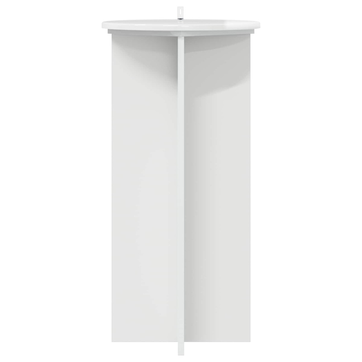 vidaXL Βάση φυτών 2 τμχ. Γυαλιστερό Λευκό 40 x 40 x 80 cm