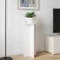 vidaXL Βάση φυτών 2 τμχ. Γυαλιστερό Λευκό 40 x 40 x 80 cm