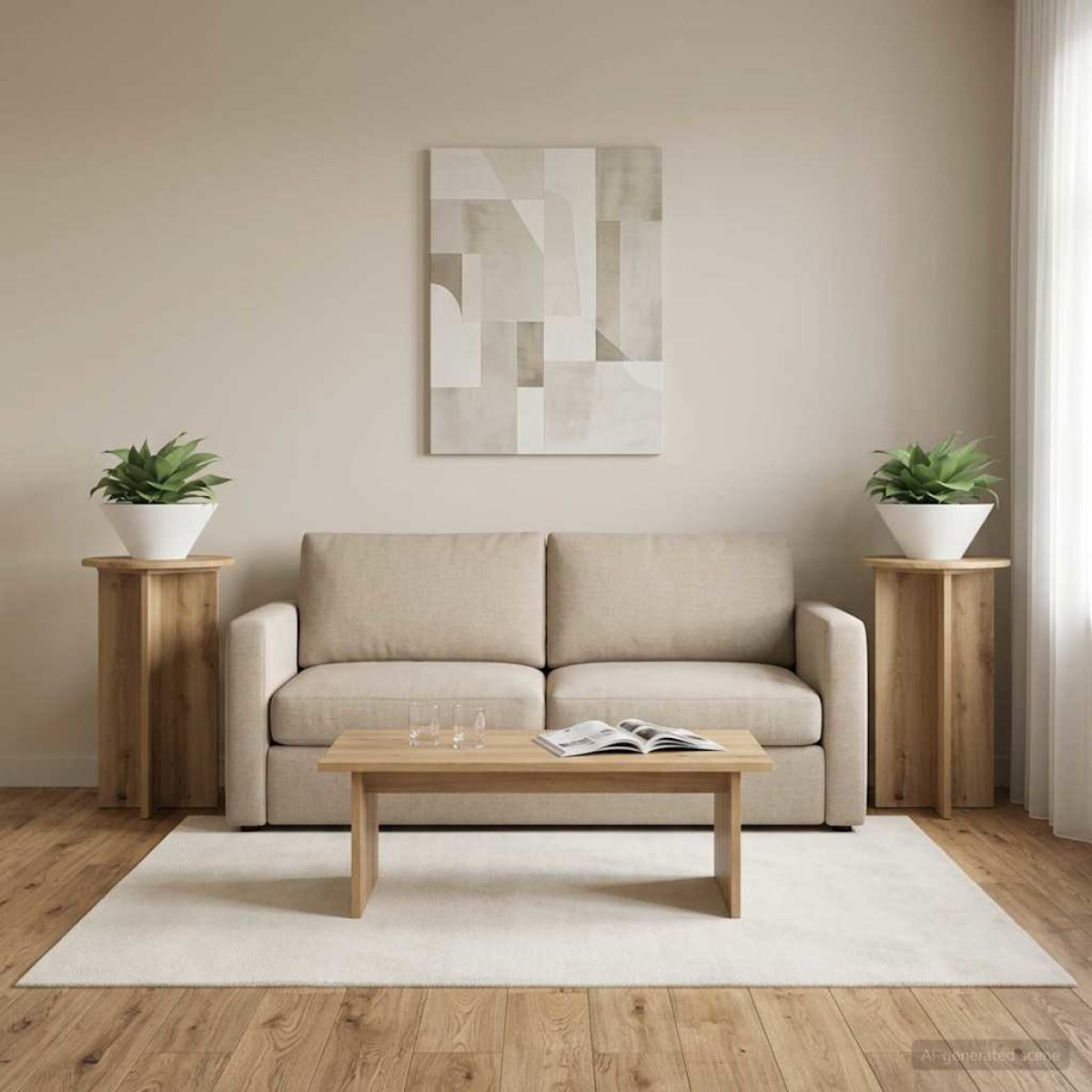 vidaXL Βάση φυτών 2 τμχ. Artisan Δρυς Ø40 x 60 εκ. Επεξεργασμένο Ξύλο