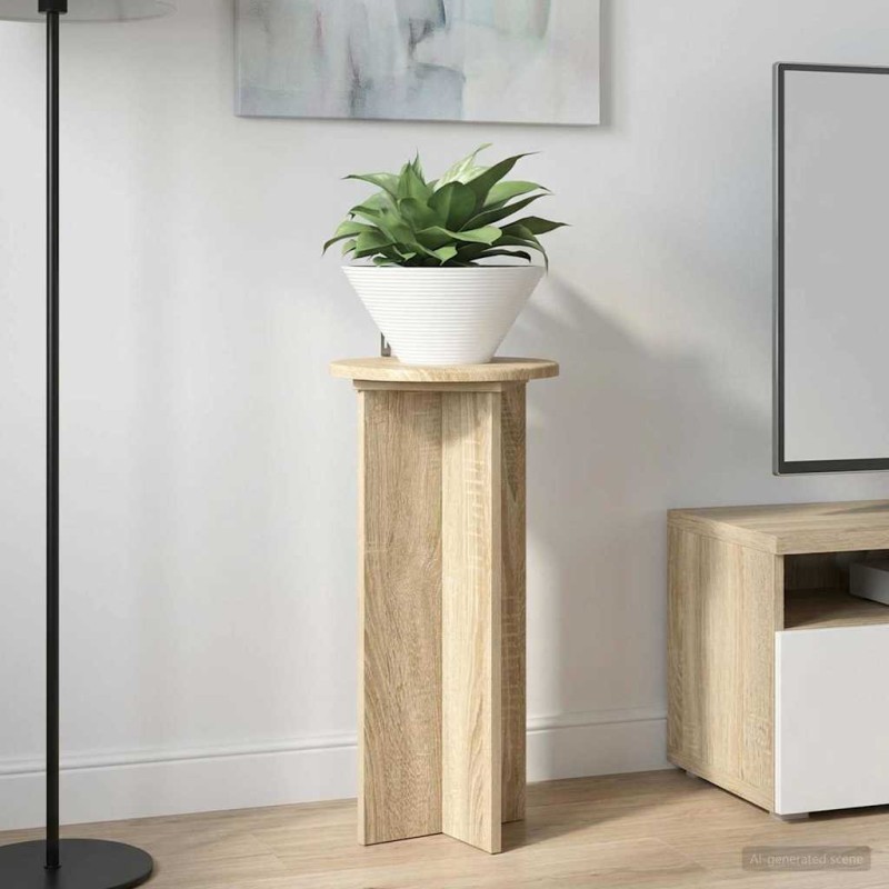 vidaXL Βάση φυτών 2 τμχ. Sonoma Δρυς 29,5 x 29,5 x 60 εκ.
