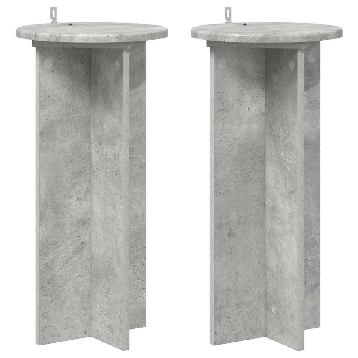 vidaXL Βάση φυτών 2 τμχ. Γκρι Σκυροδέματος 29,5 x 29,5 x 60 εκ.