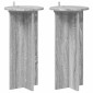vidaXL Βάση φυτών 2 τμχ. Γκρι Sonoma 29,5 x 29,5 x 60 εκ.