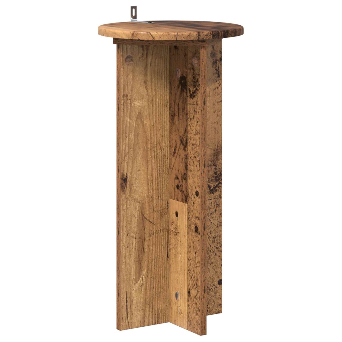 vidaXL Βάση φυτών 2 τμχ. Παλαιωμένο ξύλο 29,5 x 29,5 x 60 εκ.