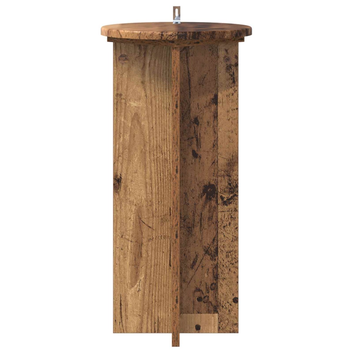 vidaXL Βάση φυτών 2 τμχ. Παλαιωμένο ξύλο 29,5 x 29,5 x 60 εκ.