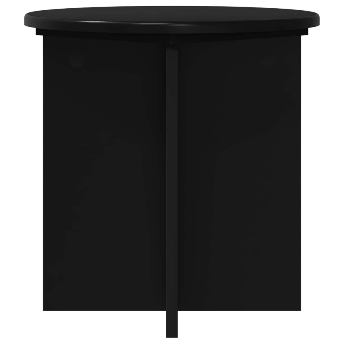 vidaXL Βάση φυτών 2 τμχ. Μαύρο 40 x 40 x 40 cm Επεξεργασμένο Ξύλο