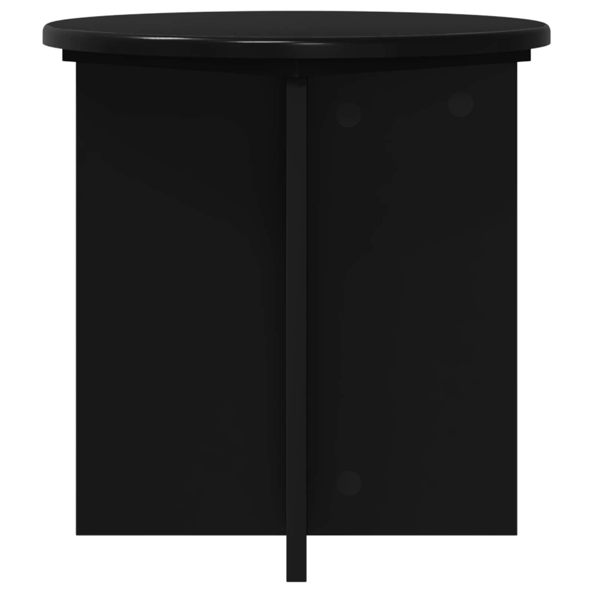 vidaXL Βάση φυτών 2 τμχ. Μαύρο 40 x 40 x 40 cm Επεξεργασμένο Ξύλο