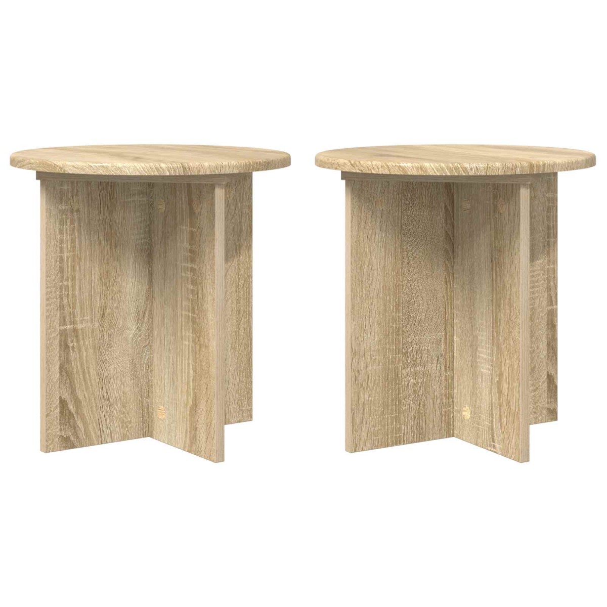 vidaXL Βάση φυτών 2 τμχ. Sonoma Δρυς 40 x 40 x 40 cm