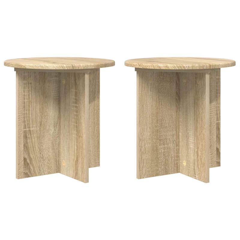 vidaXL Βάση φυτών 2 τμχ. Sonoma Δρυς 40 x 40 x 40 cm