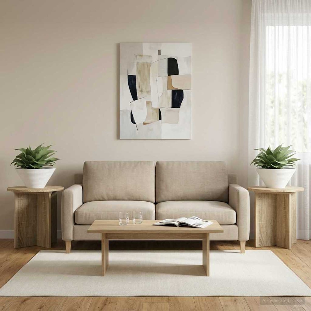 vidaXL Βάση φυτών 2 τμχ. Sonoma Δρυς 40 x 40 x 40 cm