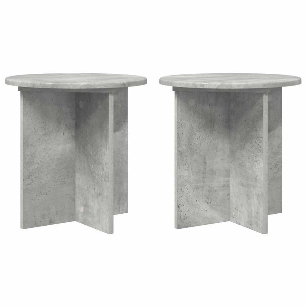 vidaXL Βάση φυτών 2 τμχ. Γκρι Σκυροδέματος 40 x 40 x 40 cm
