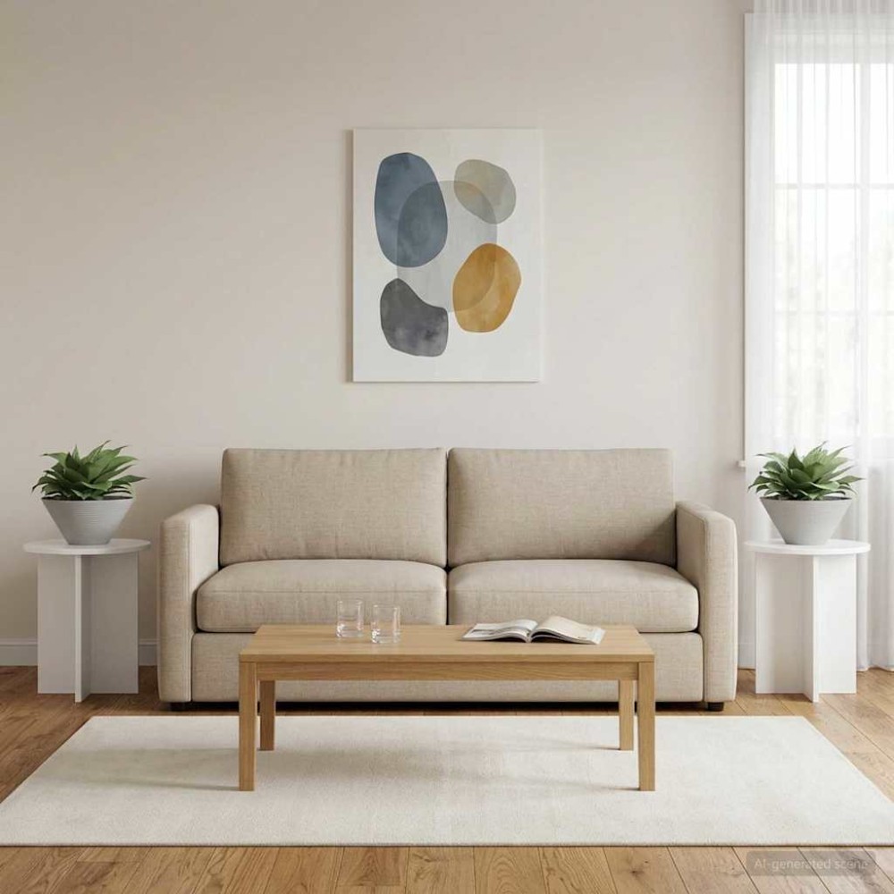 vidaXL Βάση φυτών 2 τμχ. Γυαλιστερό Λευκό 40 x 40 x 40 cm