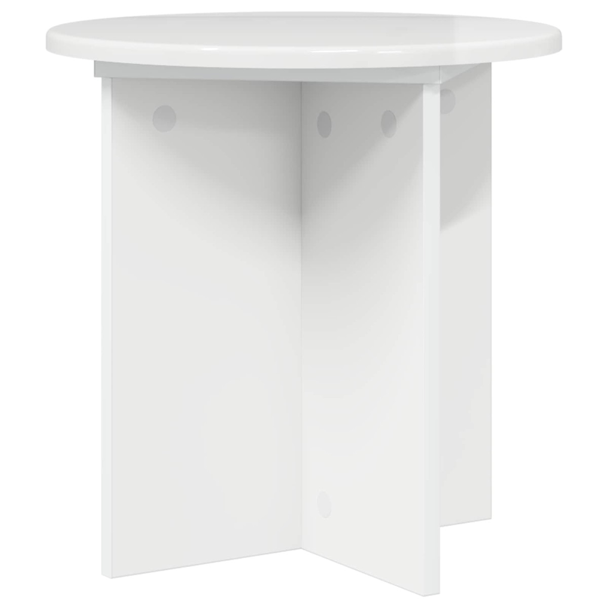 vidaXL Βάση φυτών 2 τμχ. Γυαλιστερό Λευκό 40 x 40 x 40 cm