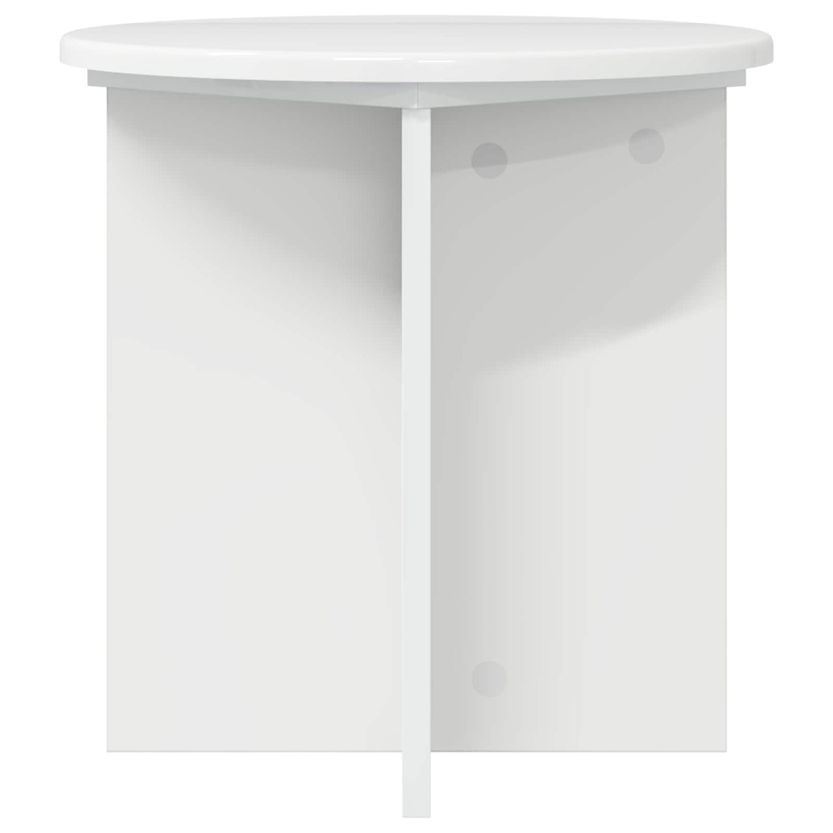 vidaXL Βάση φυτών 2 τμχ. Γυαλιστερό Λευκό 40 x 40 x 40 cm