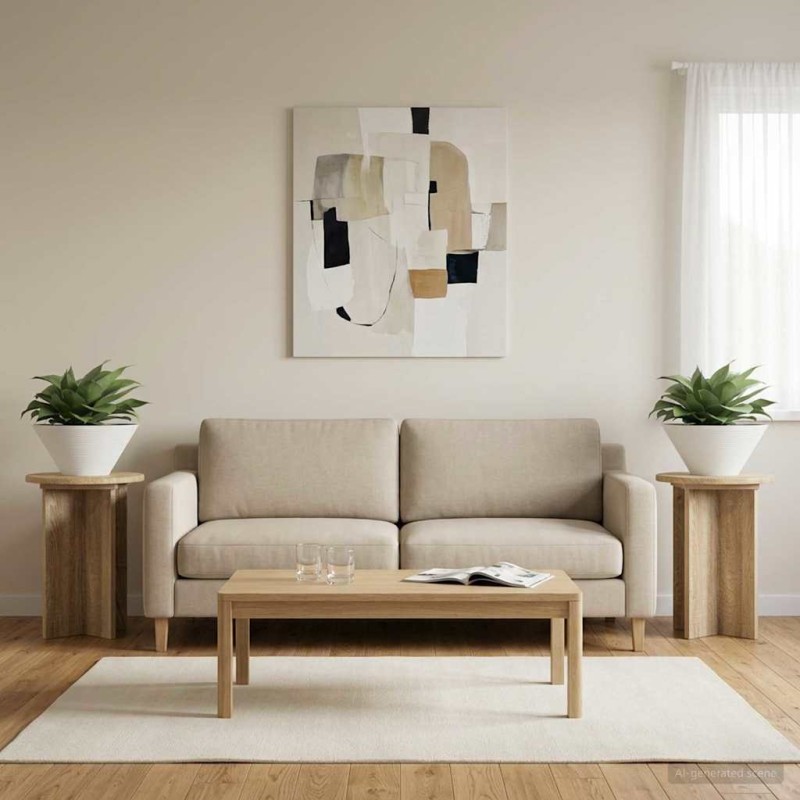 vidaXL Βάση φυτών 2 τμχ. Sonoma Δρυς Ø29,5 x 40 εκ. Επεξεργασμένο Ξύλο