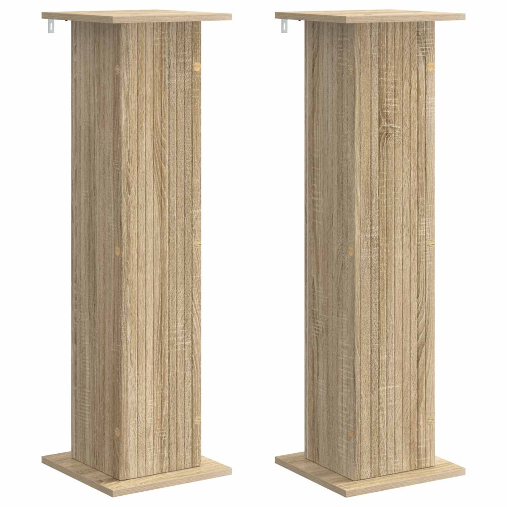 vidaXL Βάση φυτών 2 τμχ. Sonoma Δρυς 30,5 x 30 x 100,5 εκ