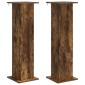 vidaXL Βάση φυτών 2 τμχ. Καπνισμένο Ξύλο Δρυός 30,5 x 30 x 100,5 εκ