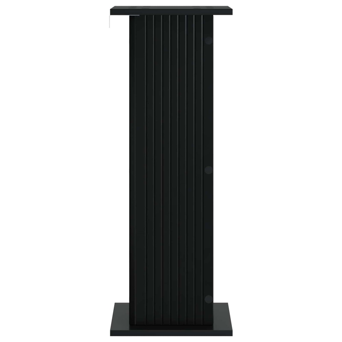 vidaXL Βάση φυτών 2 τμχ. Μαύρο 30,5 x 30 x 80,5 εκ Επεξεργασμένο Ξύλο
