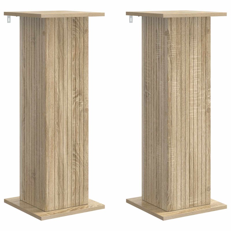 vidaXL Βάση φυτών 2 τμχ. Sonoma Δρυς 30,5 x 30 x 80,5 εκ