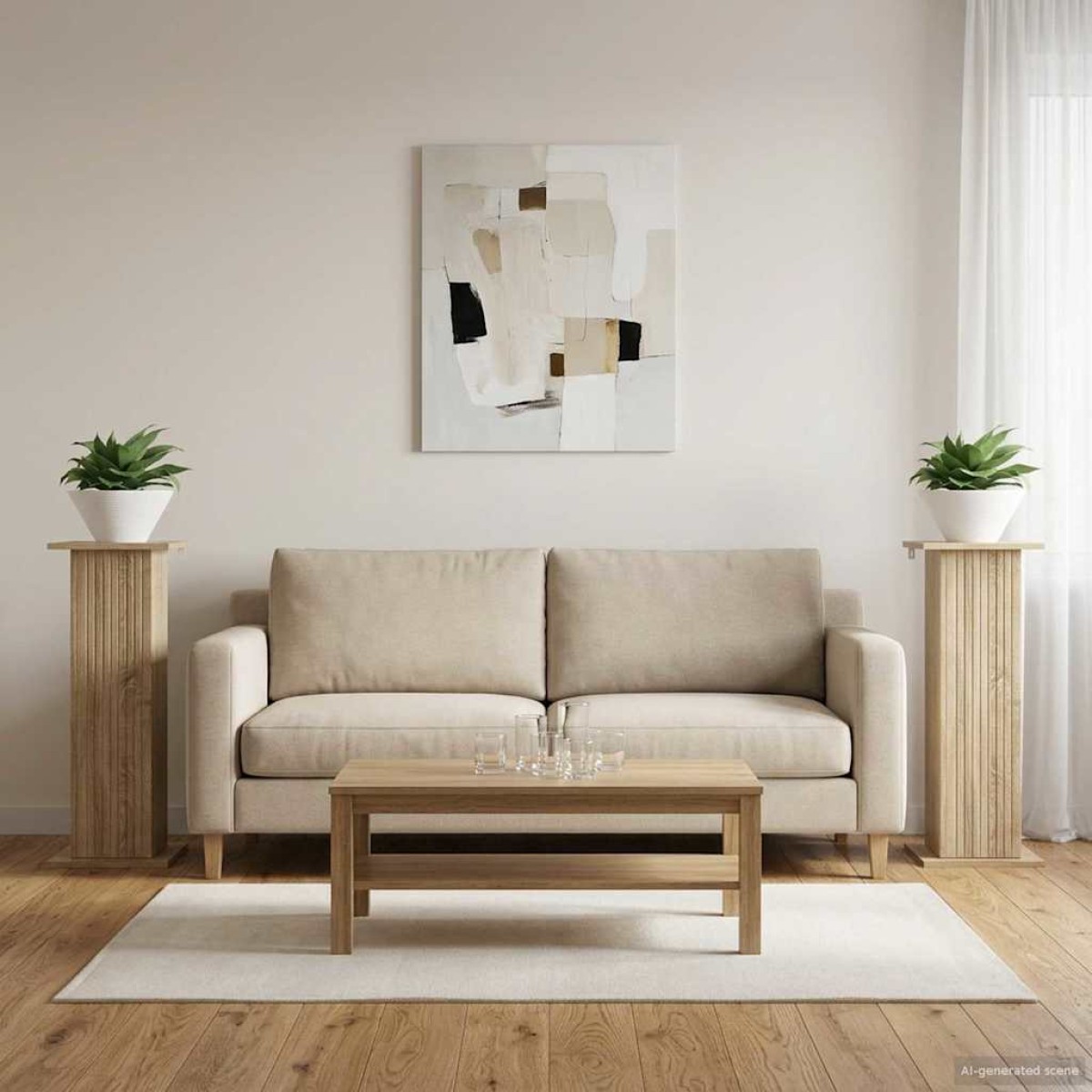 vidaXL Βάση φυτών 2 τμχ. Sonoma Δρυς 30,5 x 30 x 80,5 εκ