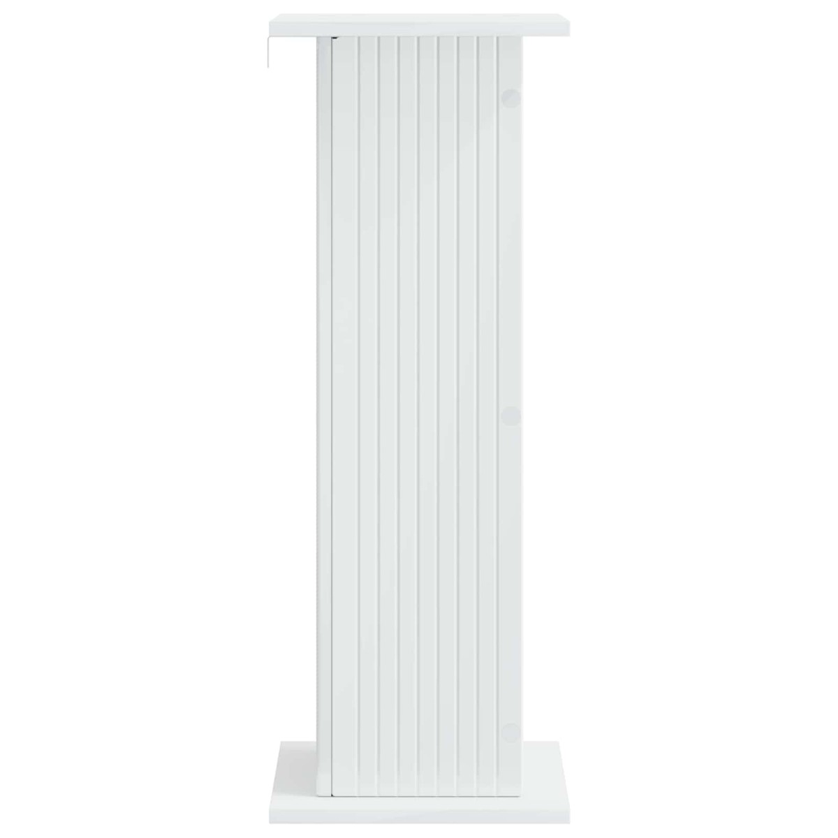 vidaXL Βάση φυτών Γυαλιστερό Λευκό 30,5 x 30 x 80,5 εκ