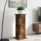vidaXL Βάση φυτών Καπνισμένο Ξύλο Δρυός 30,5 x 30 x 80,5 εκ