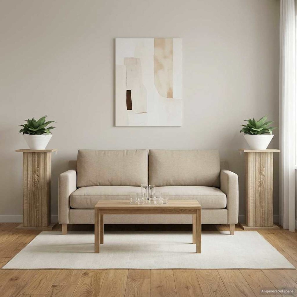 vidaXL Βάση φυτών 2 τμχ. Sonoma Δρυς 30,5 x 30 x 60,5 εκ