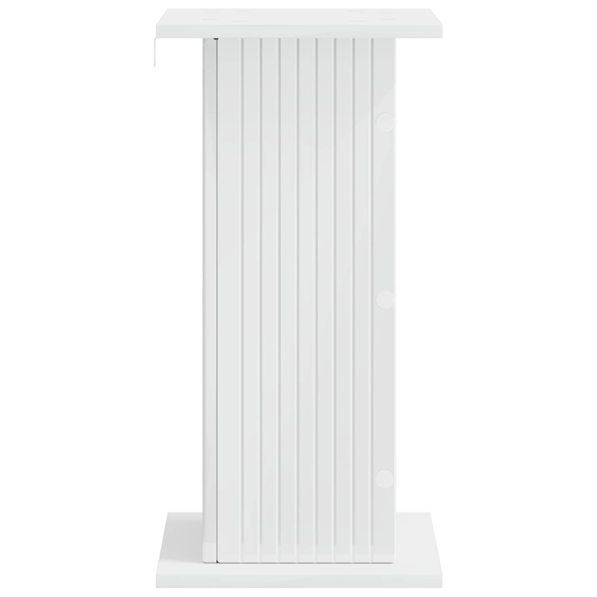vidaXL Βάση φυτών 2 τμχ. Γυαλιστερό Λευκό 30,5 x 30 x 60,5 εκ