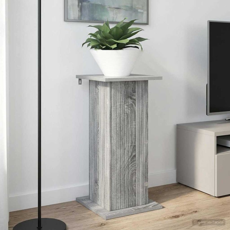 vidaXL Βάση φυτών 2 τμχ. Γκρι Sonoma 30,5 x 30 x 60,5 εκ