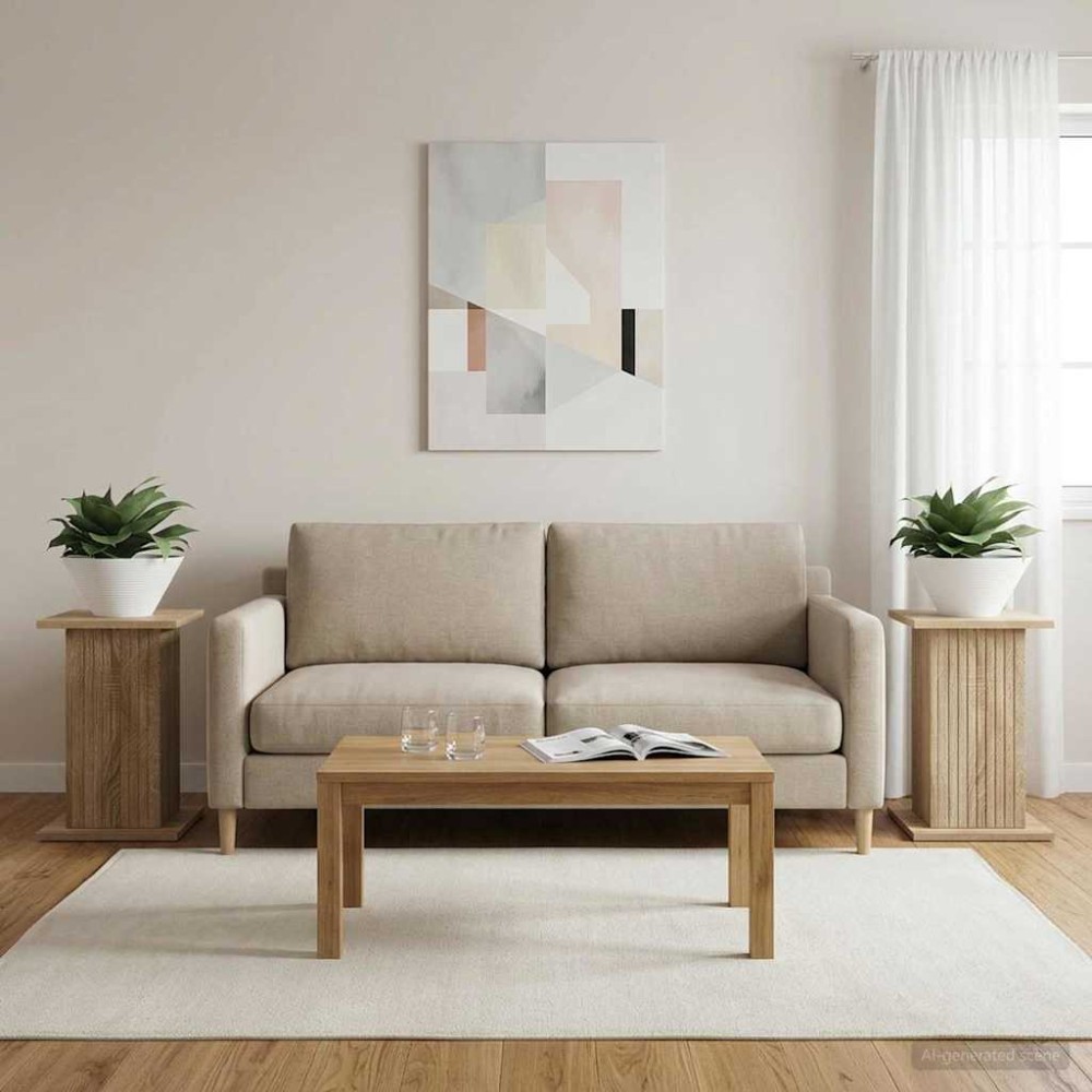 vidaXL Βάση φυτών 2 τμχ. Sonoma Δρυς 30,5 x 30 x 43 εκ