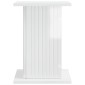 vidaXL Βάση φυτών 2 τμχ. Γυαλιστερό Λευκό 30,5 x 30 x 43 εκ