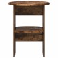 vidaXL Βοηθητικό ντουλάπι Καπνιστή Δρυς Ø40 x 50 εκ