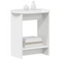vidaXL Τραπεζάκι Πλευράς Γυαλιστερό Λευκό 50 x 39,5 x 55 εκ
