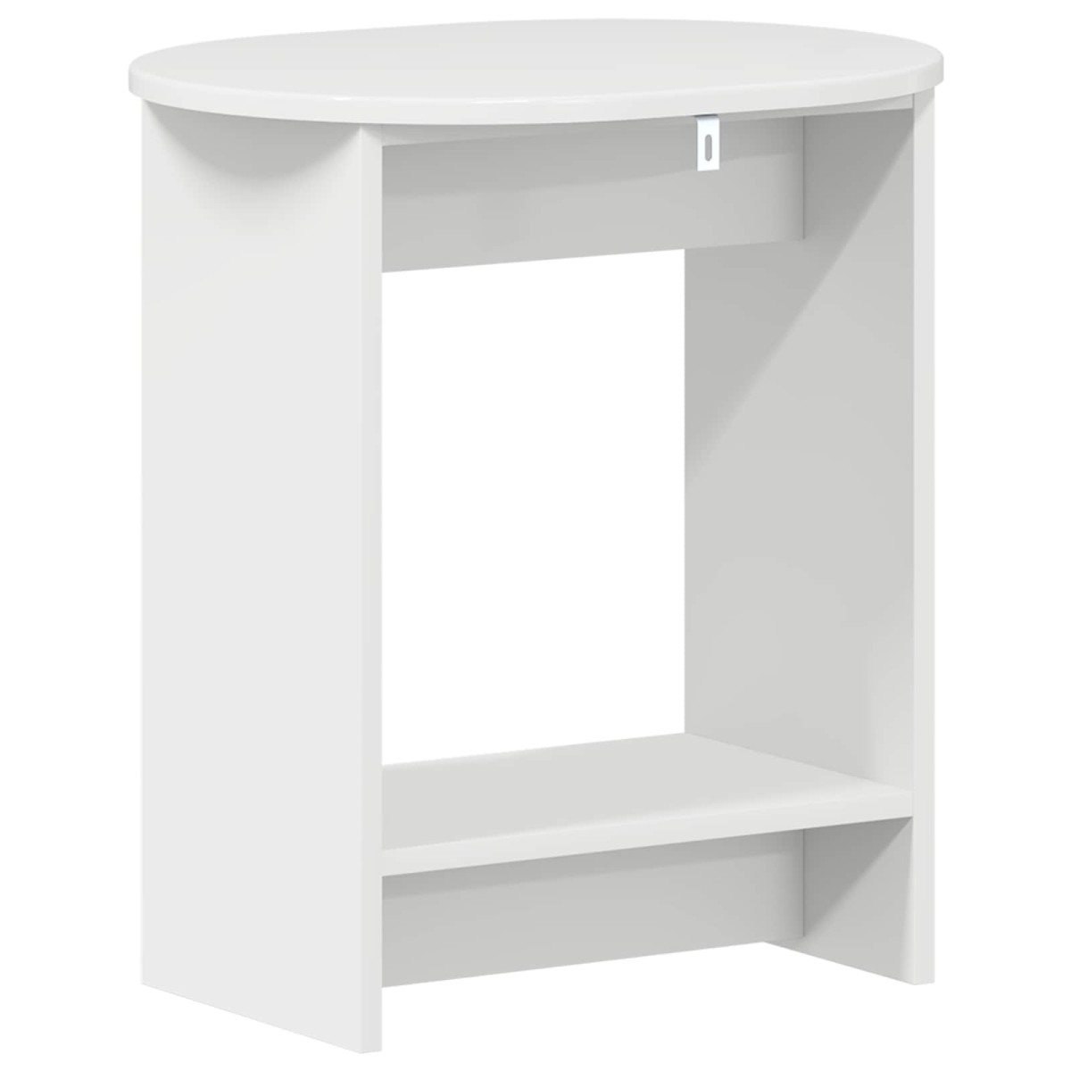 vidaXL Τραπεζάκι Πλευράς Γυαλιστερό Λευκό 50 x 39,5 x 55 εκ