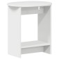 vidaXL Τραπεζάκι Πλευράς Γυαλιστερό Λευκό 50 x 39,5 x 55 εκ