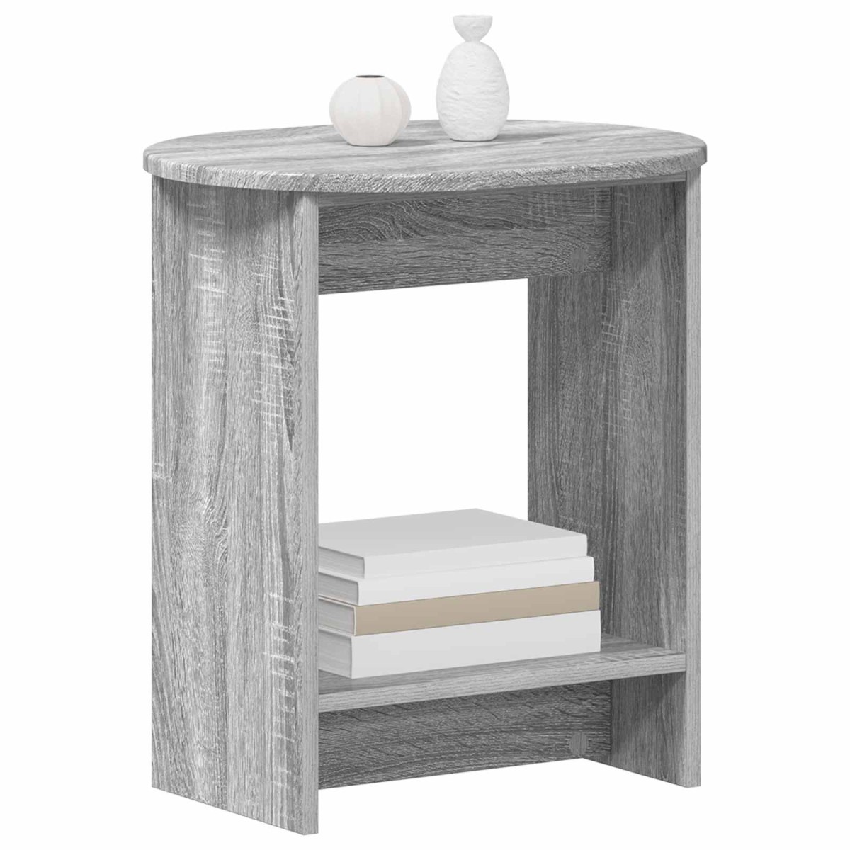 vidaXL Τραπεζάκι Πλευράς Γκρι Sonoma 50 x 39,5 x 55 εκ