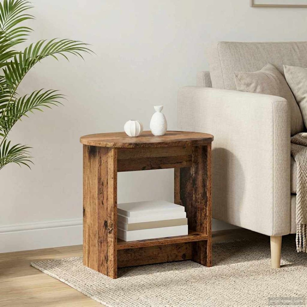 vidaXL Τραπεζάκι Πλευράς Παλαιωμένο ξύλο 50 x 39,5 x 55 εκ