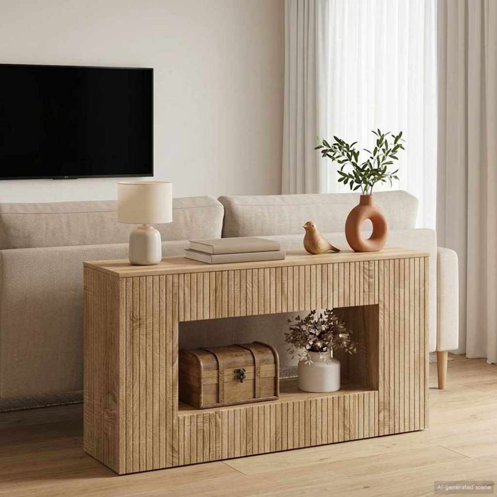 vidaXL Τραπέζι κονσόλας Δρύς Sonoma 101 x 29 x 74 εκ.