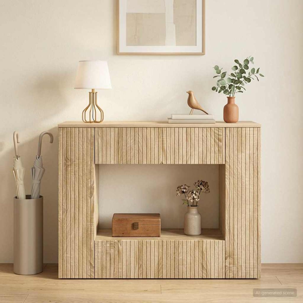 vidaXL Τραπέζι κονσόλας Δρύς Sonoma 101 x 29 x 74 εκ.