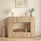 vidaXL Τραπέζι κονσόλας Δρύς Sonoma 101 x 29 x 74 εκ.