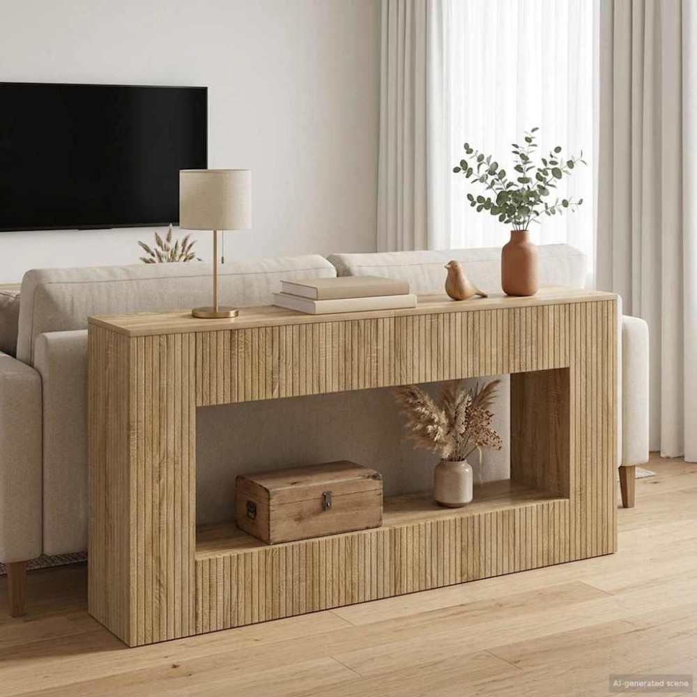 vidaXL Τραπέζι κονσόλας Δρύς Sonoma 155 x 29 x 74 εκ.