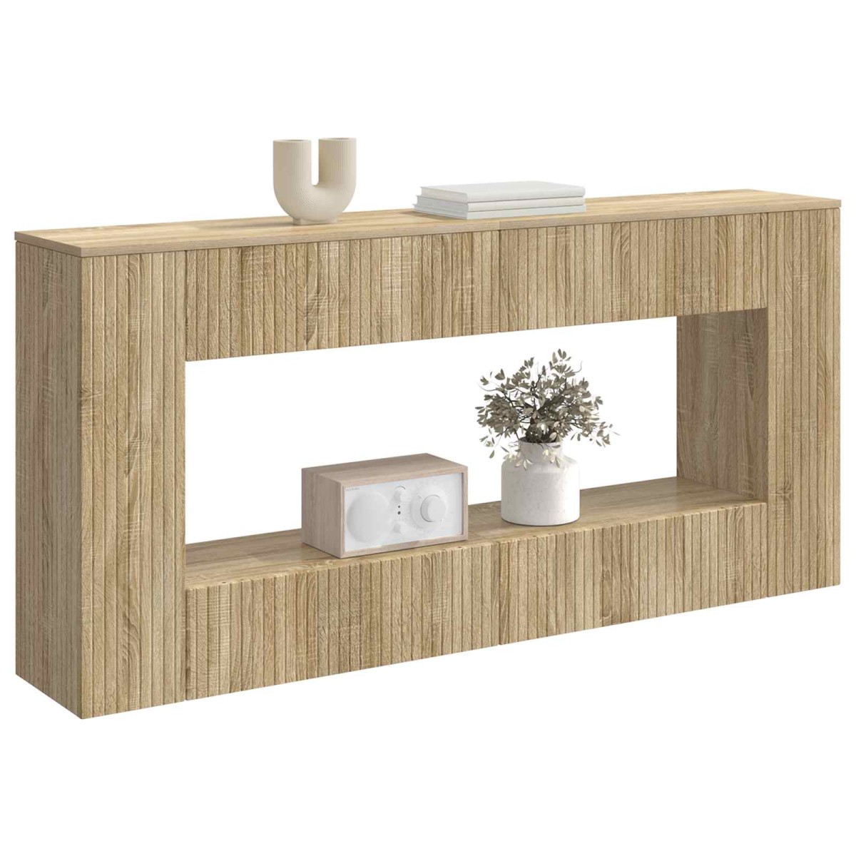 vidaXL Τραπέζι κονσόλας Δρύς Sonoma 155 x 29 x 74 εκ.