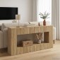 vidaXL Τραπέζι κονσόλας Δρύς Sonoma 155 x 29 x 74 εκ.