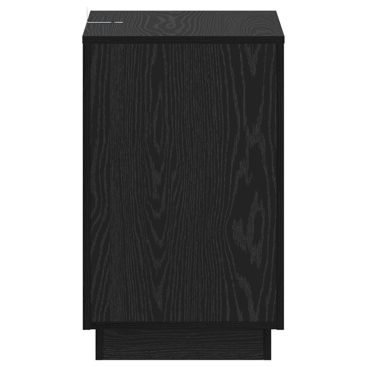 vidaXL Τραπεζάκι Πλευράς Μαύρη Δρυς 60 x 40 x 65 εκ.