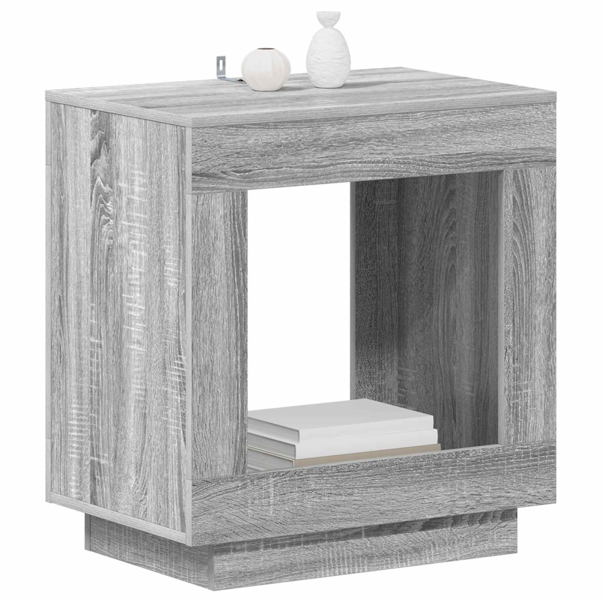 vidaXL Τραπεζάκι Πλευράς Γκρι Sonoma 60 x 40 x 65 εκ.