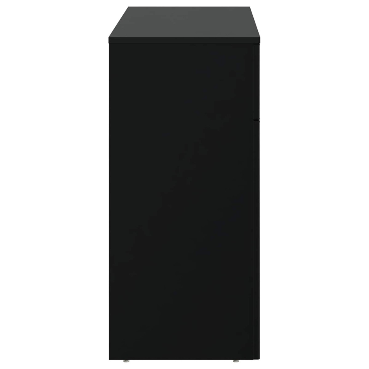 vidaXL Τραπεζάκι σαλονιού Μαύρο 102 x 35 x 75 εκ Επεξεργασμένο Ξύλο