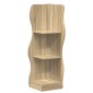 vidaXL Γωνιακό ράφι Sonoma Δρυς 34 x 33 x 102 εκ Επεξεργασμένο Ξύλο