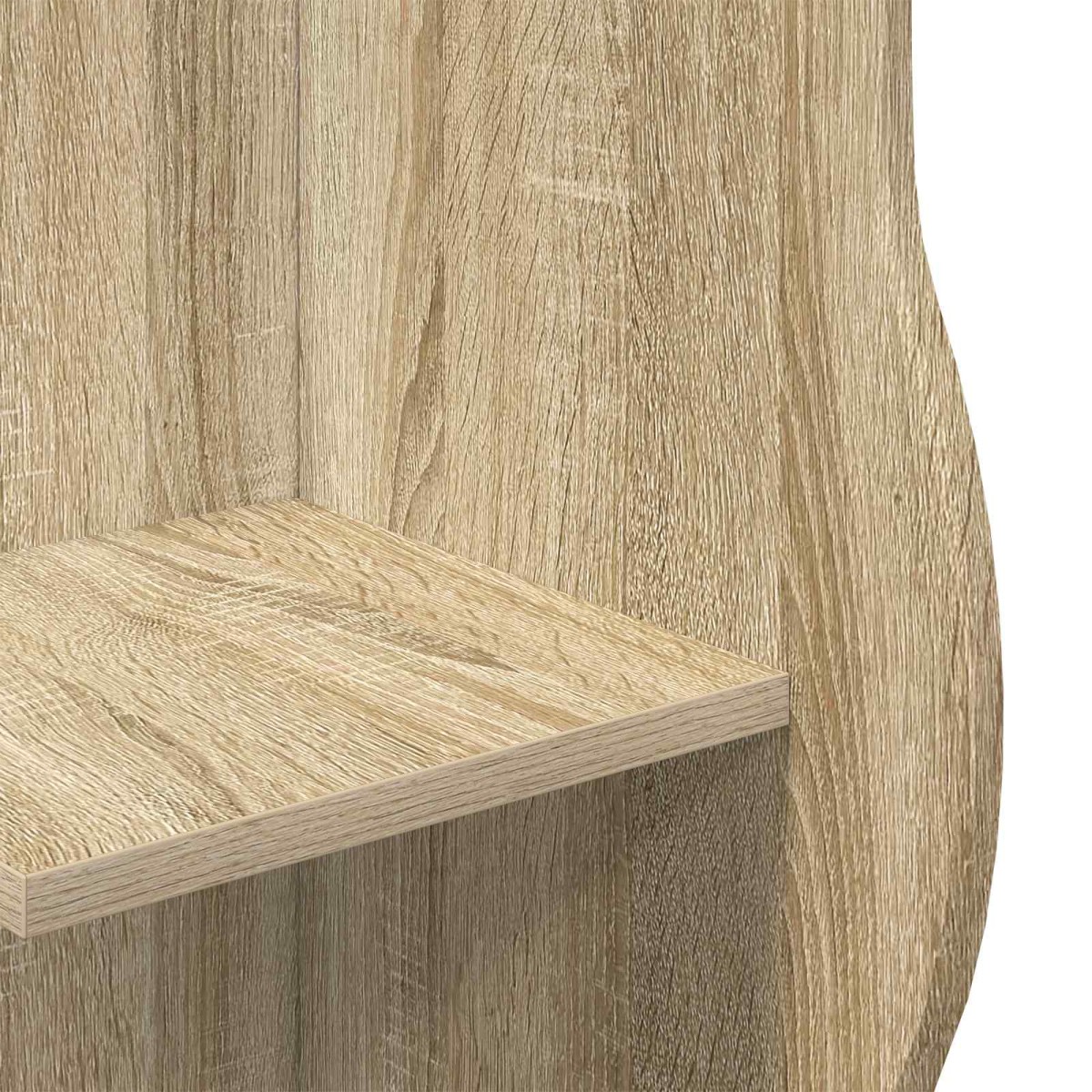 vidaXL Γωνιακό ράφι Sonoma Δρυς 34 x 33 x 102 εκ Επεξεργασμένο Ξύλο
