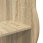 vidaXL Γωνιακό ράφι Sonoma Δρυς 34 x 33 x 102 εκ Επεξεργασμένο Ξύλο